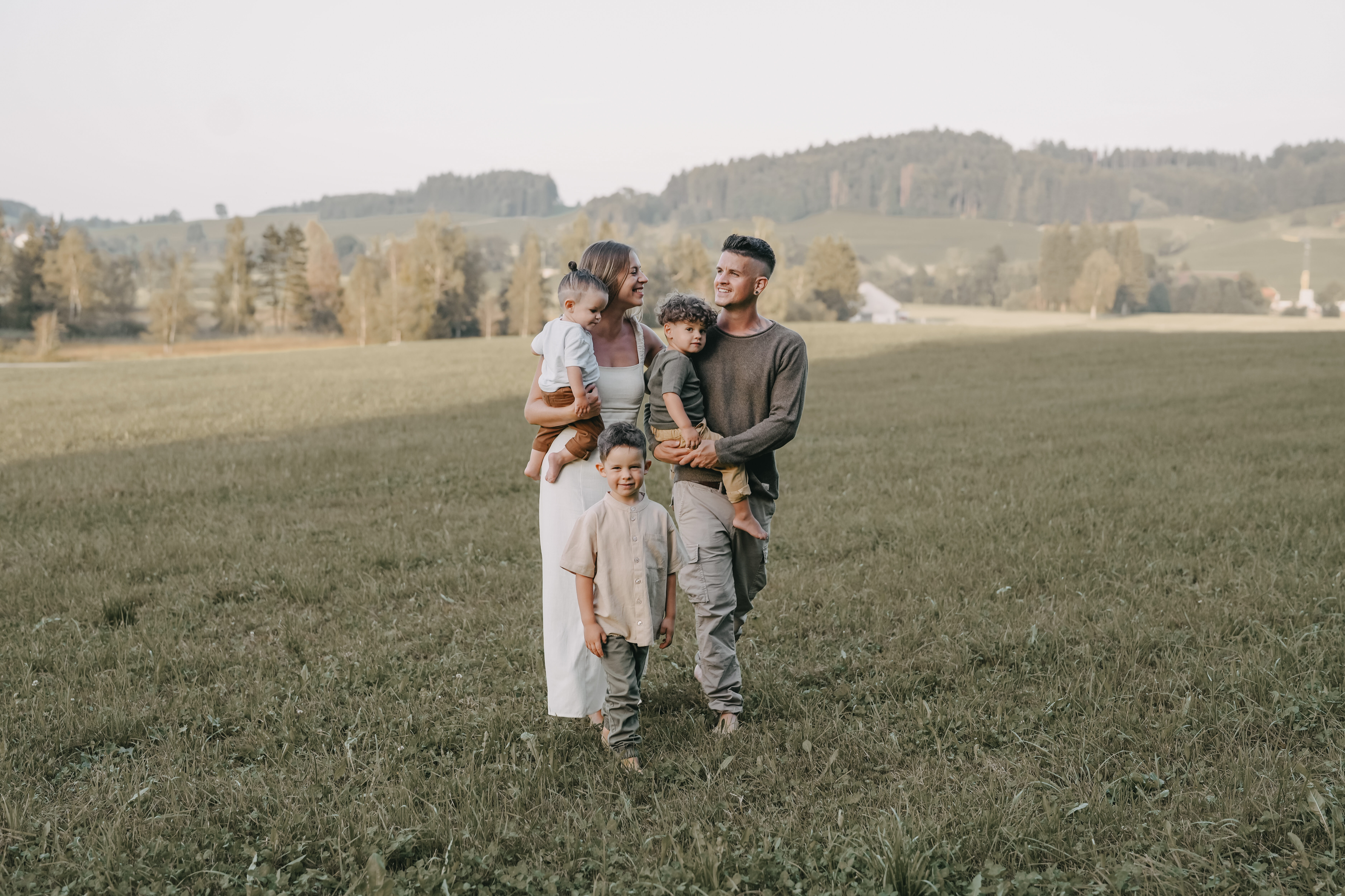 Familienfotoshooting in der Schweiz